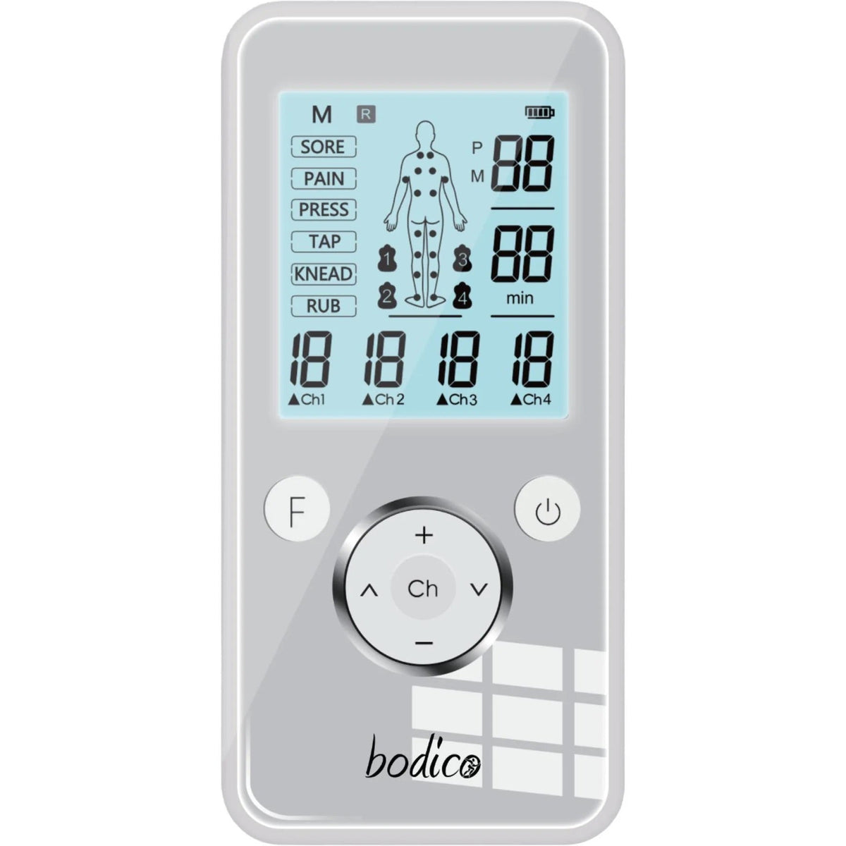 Digital TENS + EMS 4CH-8 Pads